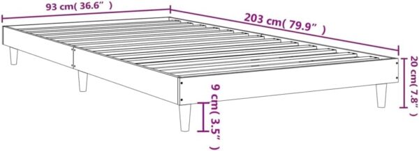 vidaXL Bed Frame - Image 3