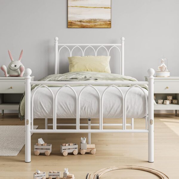 JELUTE Single Metal Bed